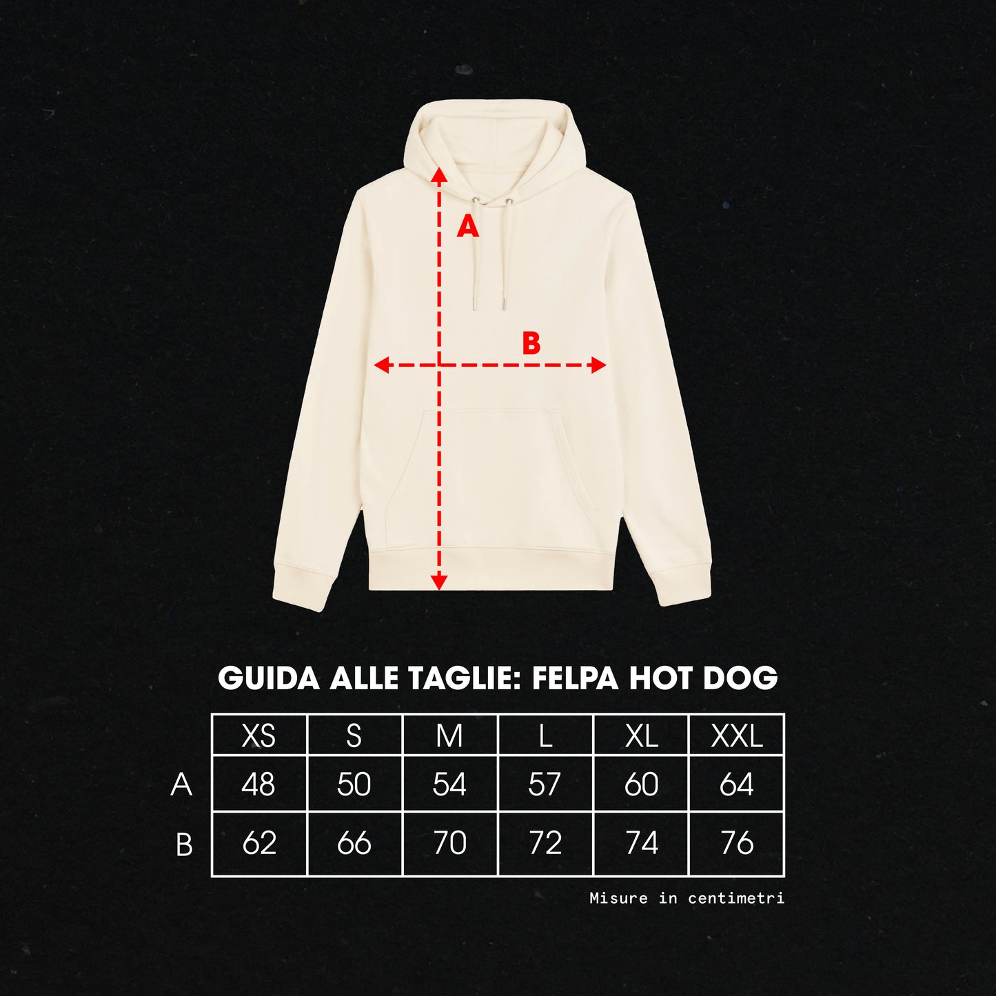 Hot Dog Felpa Cappuccio